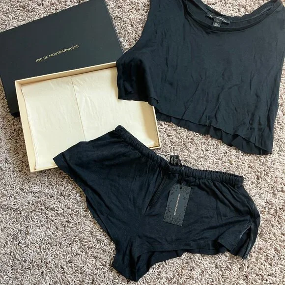 NEW! Kiki de Montparnasse - black tank & short set - Picture 1 of 3